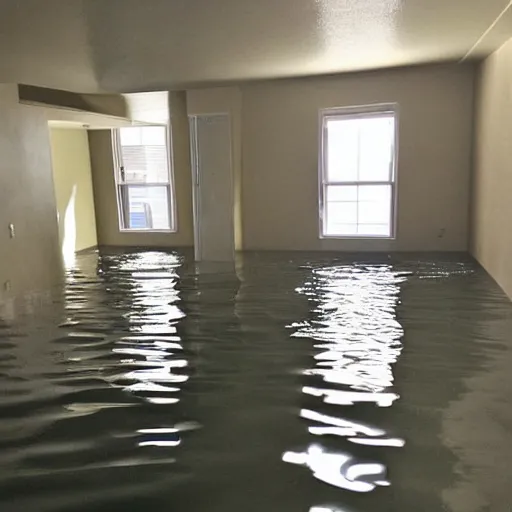 Image similar to interior shot of an apartment flooded with water, craigslist photo