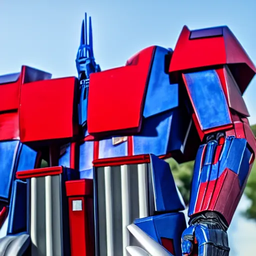Prompt: optimus prime standing in line at the dmv