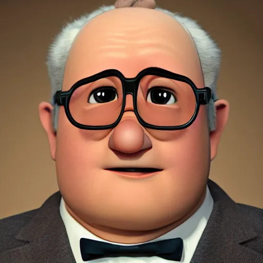 Image similar to hyperrealistic image of carl fredrickson from up