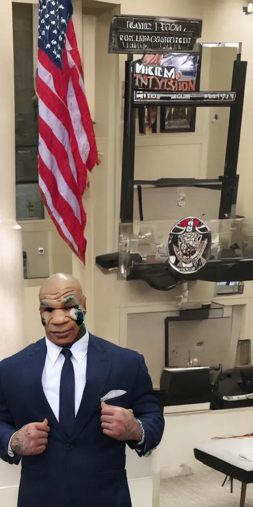 Image similar to all rise and please welcome judge mike tyson