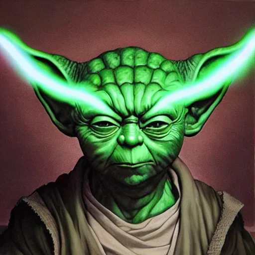 Image similar to ultra realistic portrait painting of yoda, art by akira toriyama, 4 k, dragon ball artstyle, cel shaded, highly detailed, epic lighting