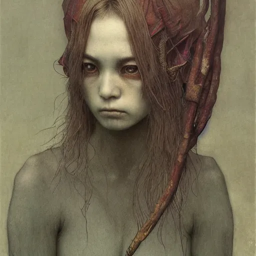 Prompt: by waterhouse, by beksinski, high quality, photograph portrait of victorian yokai, photorealistic, highly detailed, haunting, occult, supernatural, extremely detailed and intricate, octane render, unreal engine, 8 k