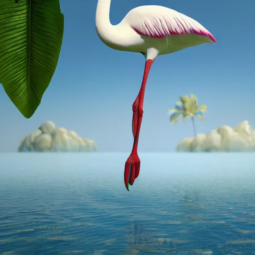 Prompt: deadly chilled reflective sea angle stork pear mist guava , by Ted Nasmith and Wendy Froud and Jeff Koons , Rendered in Cinema4D , Zbrush Central , smooth