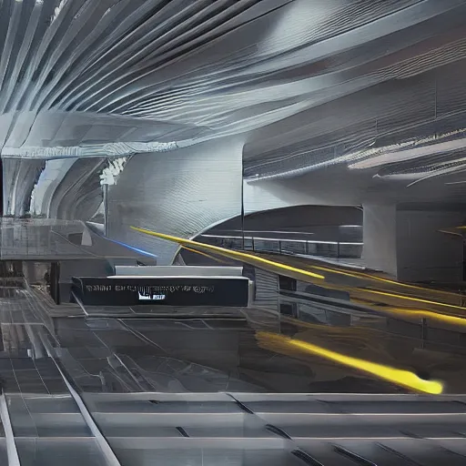 Image similar to sci-fi organic brutalism speed dynamic o x u airport interior wall panel on the coronation of napoleon painting and digital billboard in the middle, unreal engine 5, keyshot, octane, artstation trending, ultra high detail, ultra realistic, cinematic, 8k, 16k, in style of zaha hadid, in style of nanospace artstation, in plastic,dark, tilt shift,