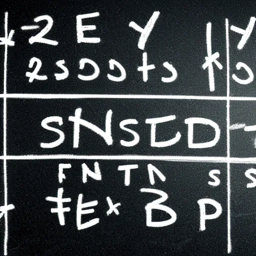 Prompt: An Ecstatic Scientist Solves the Grand Unified Field Theory on a Blackboard with Equations and Diagrams