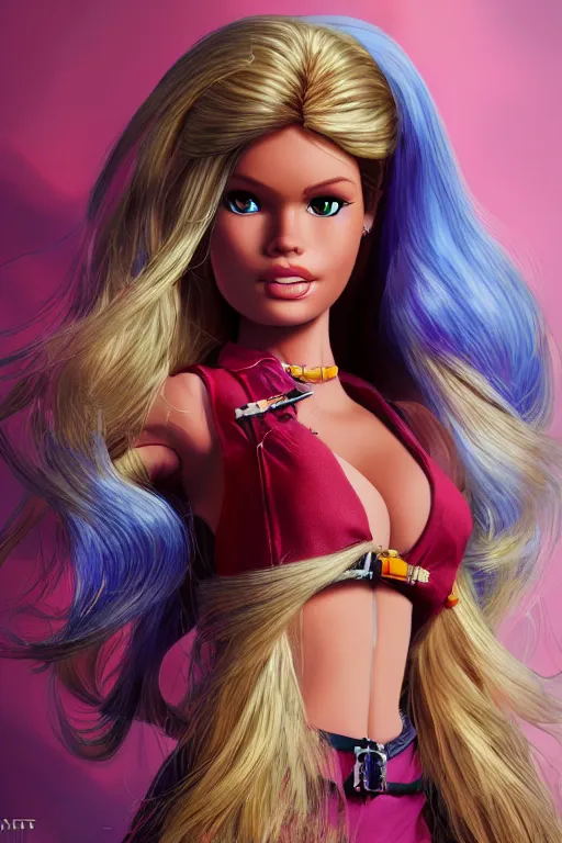 Image similar to brigitte bardot as a barbie doll, vivid colors, high details, cinematic, 8k resolution, beautiful detailed, photorealistic, digital painting, artstation, concept art, smooth, sharp focus, illustration, fantasy background, artstation trending, octane render, unreal engine