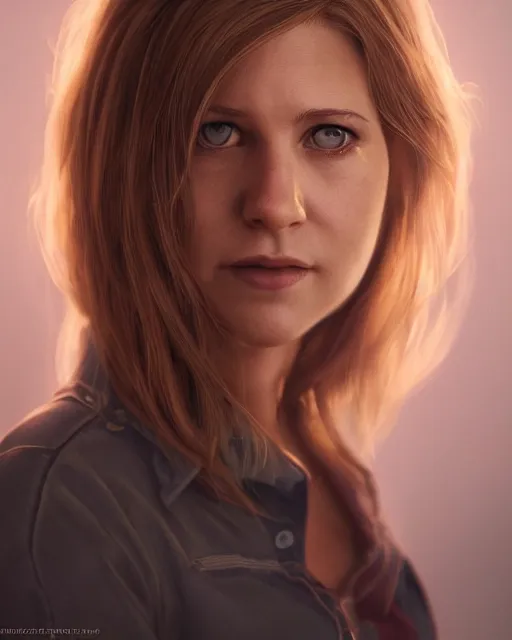 Image similar to Beautiful art portrait of hayley berry as Rachel Green in friends, atmospheric lighting, intricate detail, cgsociety, hyperrealistic, octane render, RPG portrait, ambient light, dynamic lighting