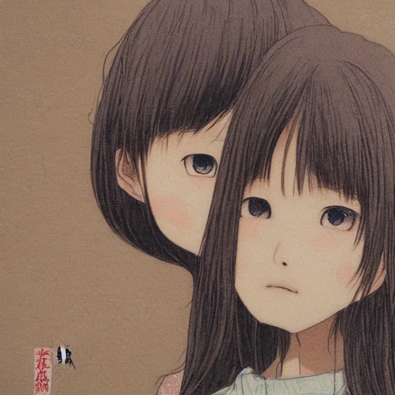 Image similar to young girl by chika umino, detailed