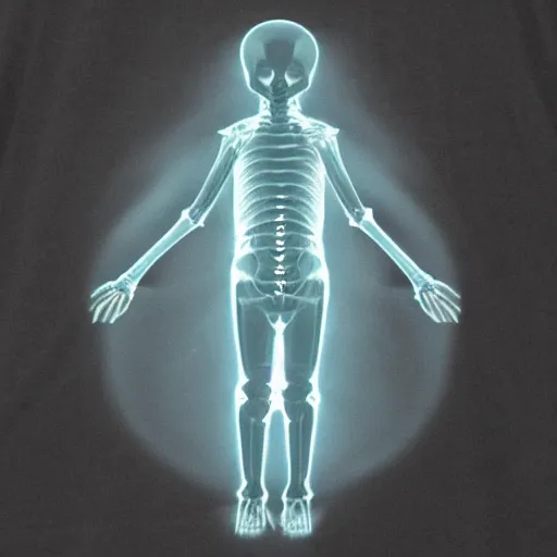 Image similar to xray of an alien