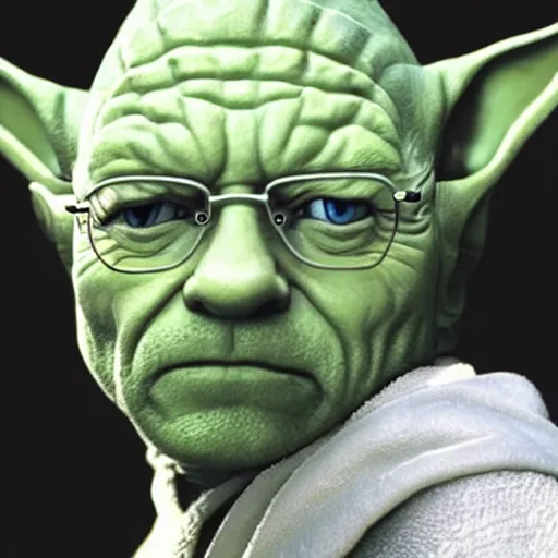 Image similar to Walter white as Yoda 4k detailed super realistic