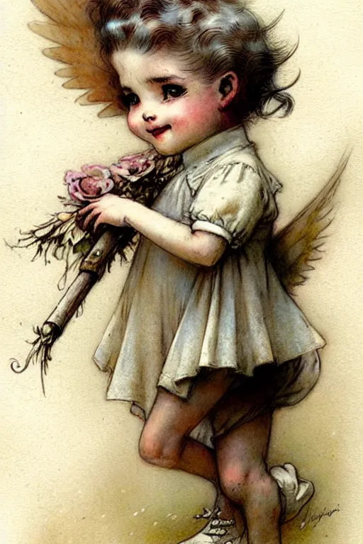 Image similar to (((((1950s angel . muted colors.))))) by Jean-Baptiste Monge !!!!!!!!!!!!!!!!!!!!!!!!!!!