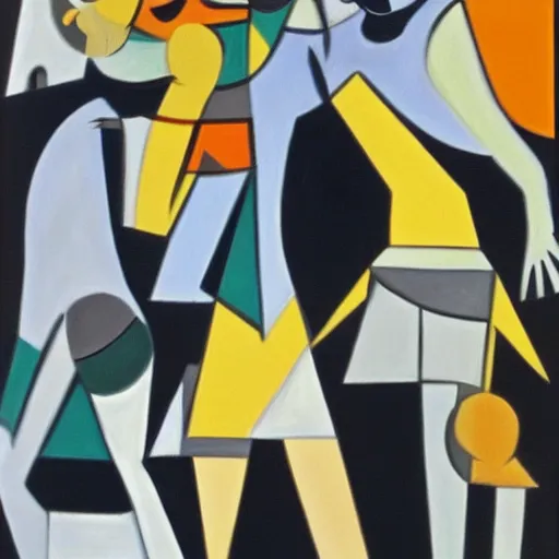 Image similar to Guernica in the style of Matisse, it is very beautiful, oil on canvas