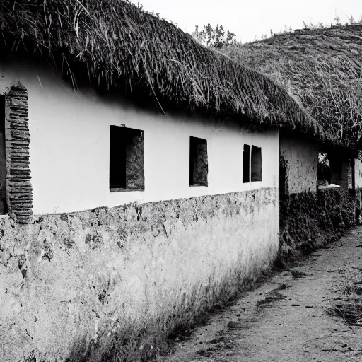 Image similar to A house in a Ditch village, photography