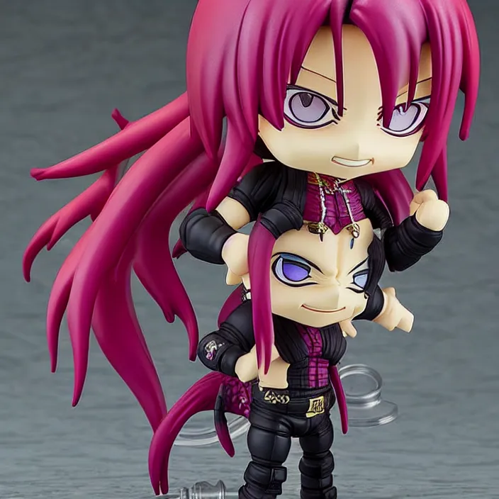 Image similar to diavolo, an anime nendoroid of diavolo, jojos bizarre adventure, figurine, detailed product photo