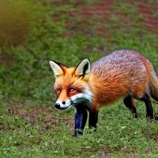 Image similar to a fox that looks like a turtle, a turtle fox hybrid