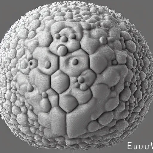 Image similar to 3 d concept render of eukaryotic cell molecular pore, solved with cryo - em