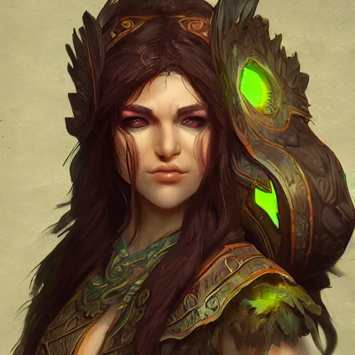 Image similar to a female druid character, concept art, high resolution and detail, photorealistic, cinematic, amazing, inspiring, attractive