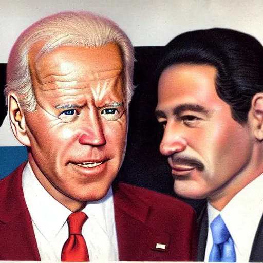 Image similar to boris vallejo joe biden