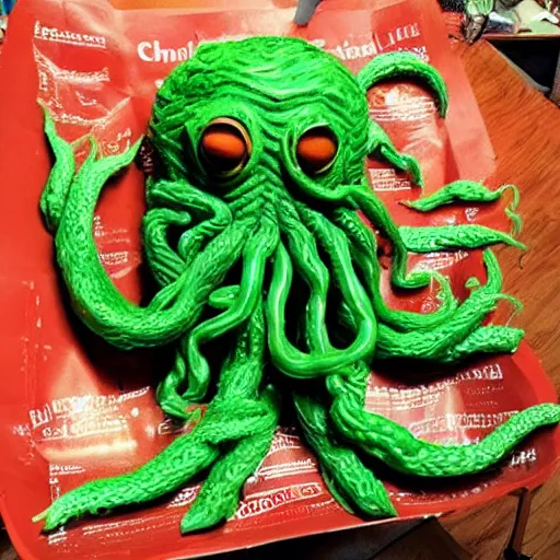 Image similar to cthulhu made of ramen