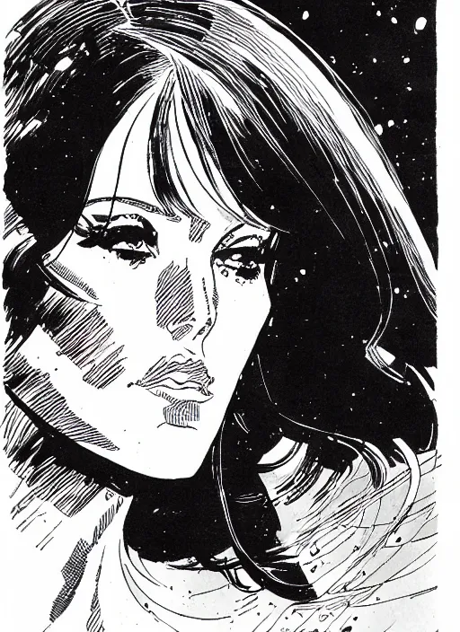 Prompt: a portrait of a pretty young lady by al williamson