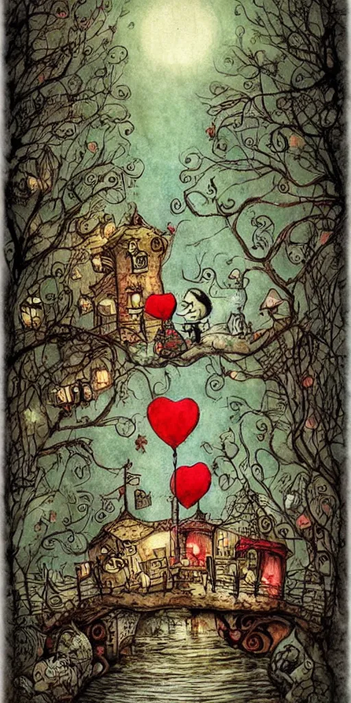 Image similar to a valentine's day scene by alexander jansson