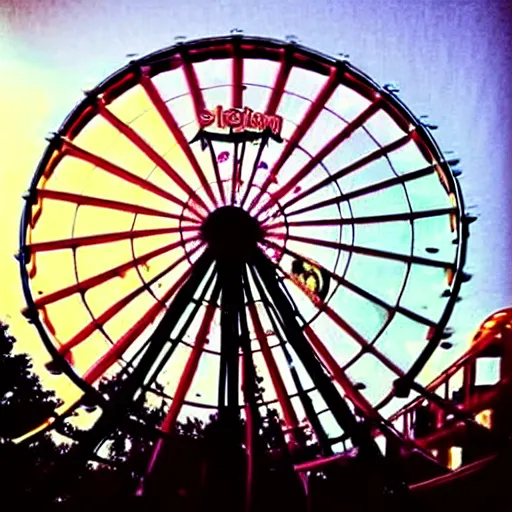 Prompt: !! cat!!, ferris wheel, feline, award winning photo