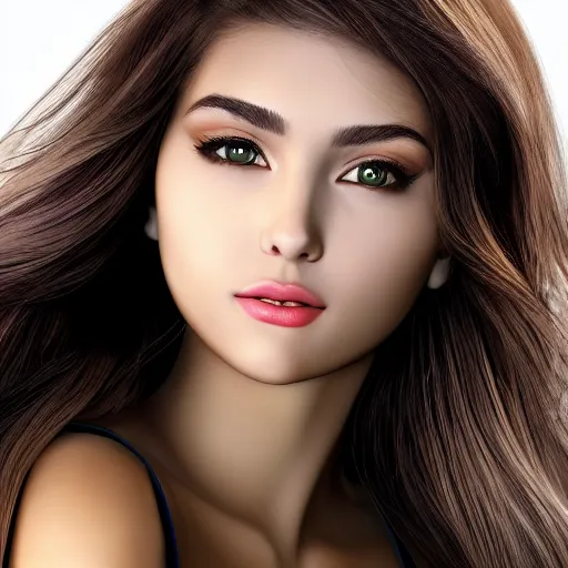 Image similar to the most beautiful and gorgeous girl in the world realistic 16K resolution