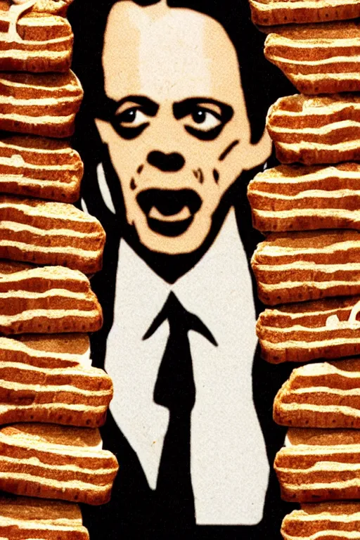 Image similar to film still of steve buscemi made out of bread in reservoir dogs, 4 k