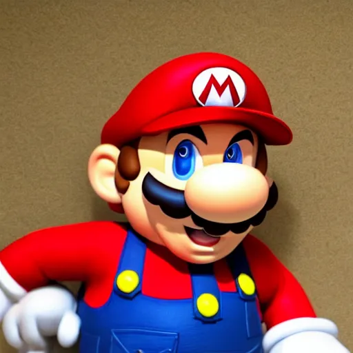 Prompt: Chris pratt as live action mario, 4k headshot photography