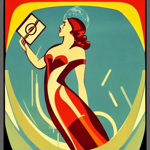 Prompt: “a retro 1930s art nouveau Art Deco propaganda poster for arch Linux”