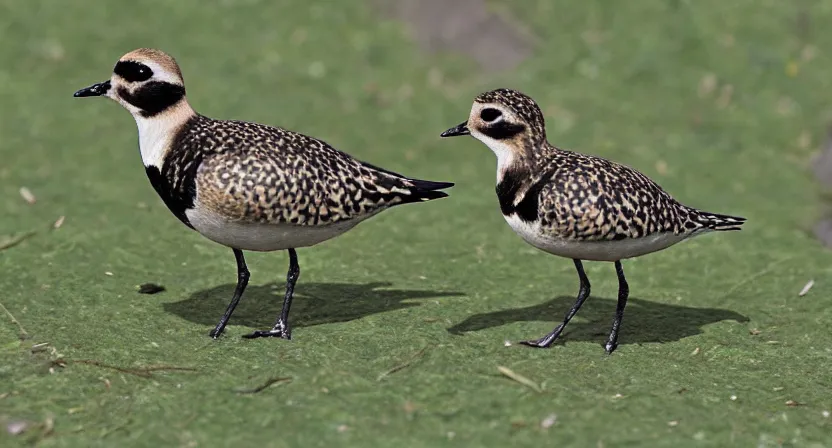 Image similar to pacific golden plover in the style of Animal Crossing