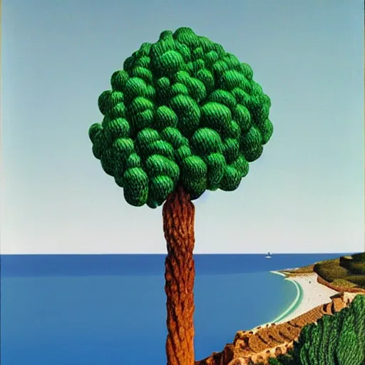 Image similar to Costa Blanca by Rene Magritte