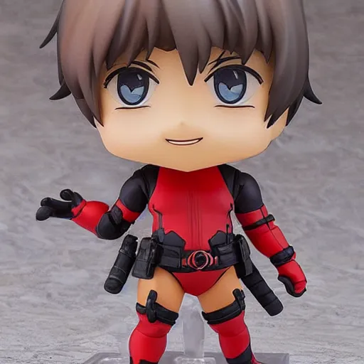 Image similar to ((((deadpool)))), An anime Nendoroid of (((((deadpool))))), figurine, detailed product photo