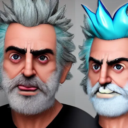 Image similar to Rick Sanchez as a real person 4k detailed super realistic