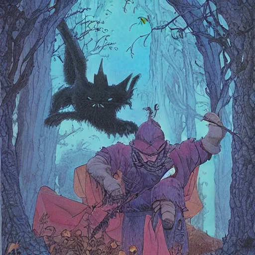 Image similar to art by charles vess