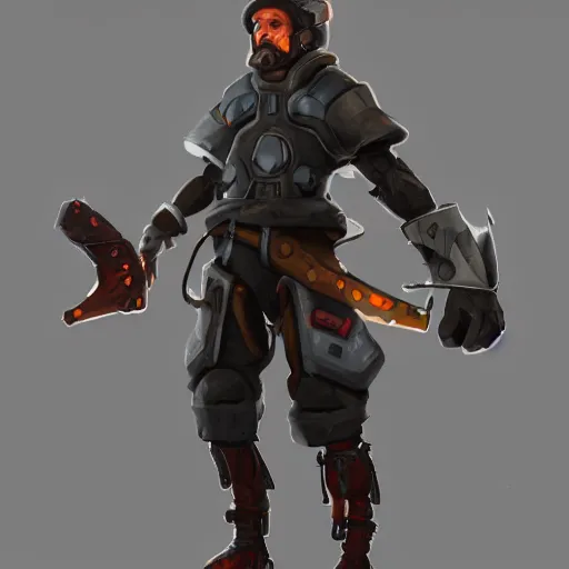 Image similar to full body concept art of a Forge Engineer trending on artstation deviantart Pinterest detailed High Resolution HD 8k