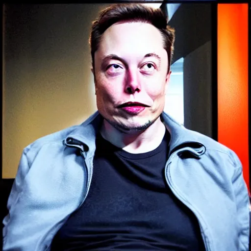 Prompt: photograph. elon musk. annoyed. amused. smug.