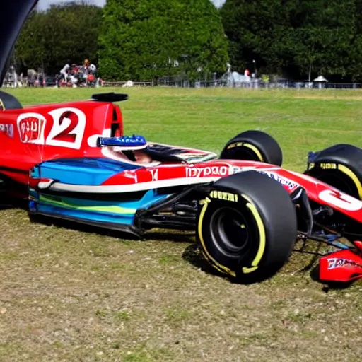 Image similar to a old and broken car winning formula 1 2 0 2 2