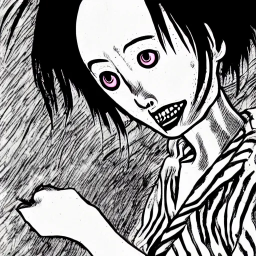 Image similar to junji ito manga character