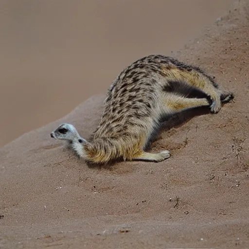 Prompt: paw of a meerkat giving thumbs up by Robert Bateman