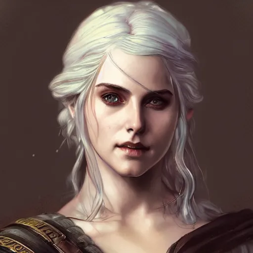 Pre-Raphaelite Ciri from Witcher 3 by Artgerm and Greg | Stable ...