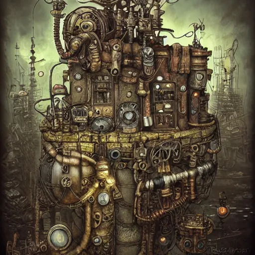 Image similar to machinarium, steampunk art, fantasy style, super high detail, super high quality, talented artist, trending on artstation