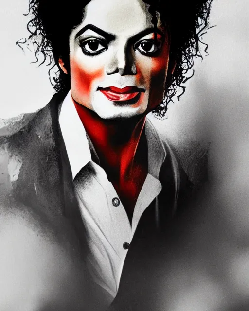 Image similar to A portrait of Michael Jackson, highly detailed, trending on artstation, bokeh, 90mm, f/1.4