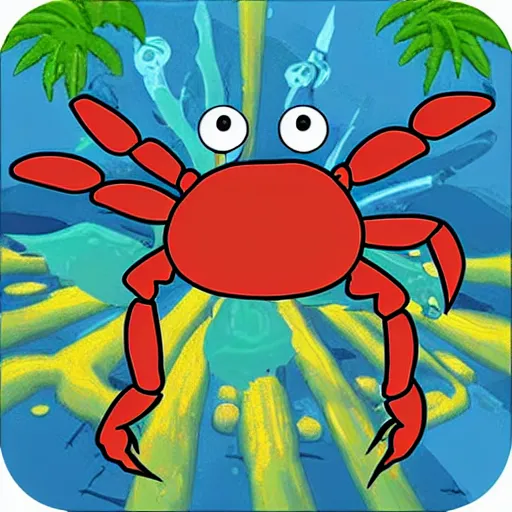 Image similar to crab monster, video game