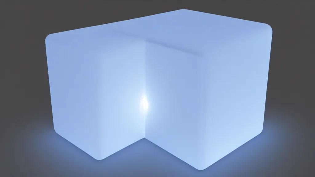 Image similar to a vapor cube, omnidimensional, 8 k, rim lighting, lumen global illumination, opaque, glowing