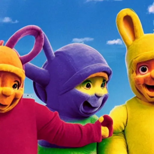 Image similar to Danny Trejo guest stars in teletubbies