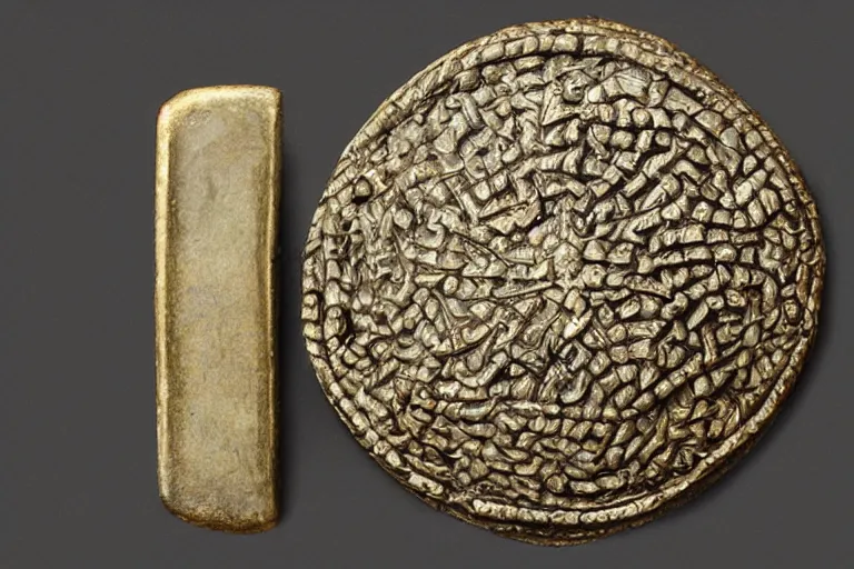 Image similar to “Disk Brooch, 6th century. Old studio photograph.”