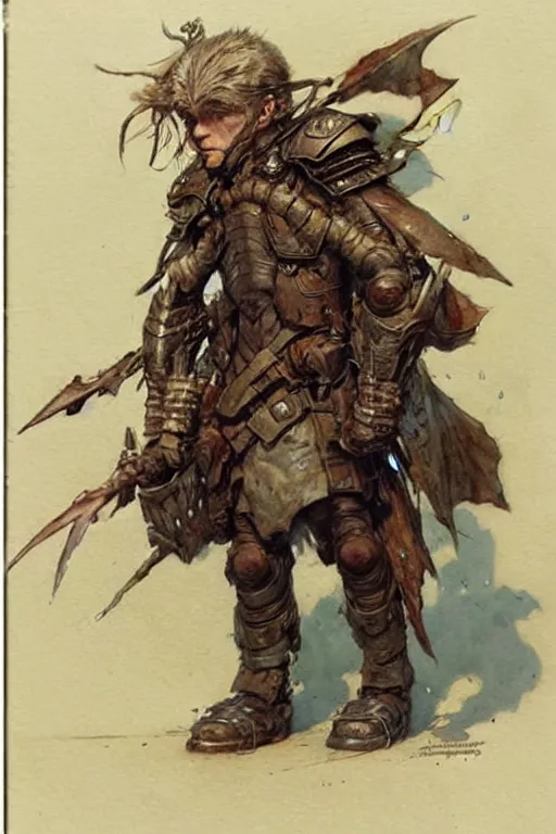 Prompt: (((((2050s poison armor . muted colors.))))) by Jean-Baptiste Monge !!!!!!!!!!!!!!!!!!!!!!!!!!!