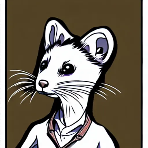 Image similar to ferret manga style