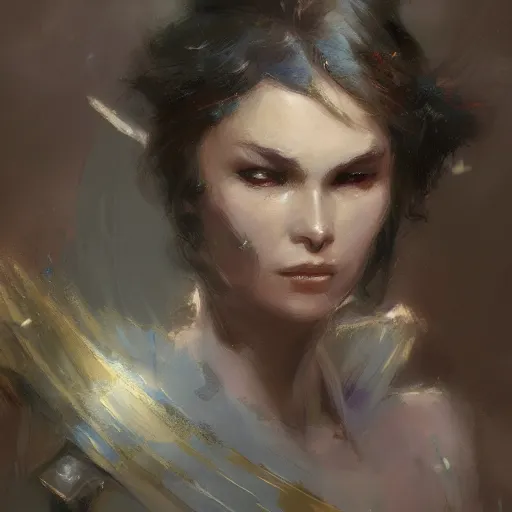 Image similar to a beautiful women swordsman, by craig mullins, by ruan jia, grim expression, unreal engine, octane rendering, 8 k, closeup, full body, smooth, trending on artstation, digital illustration, blcak hair